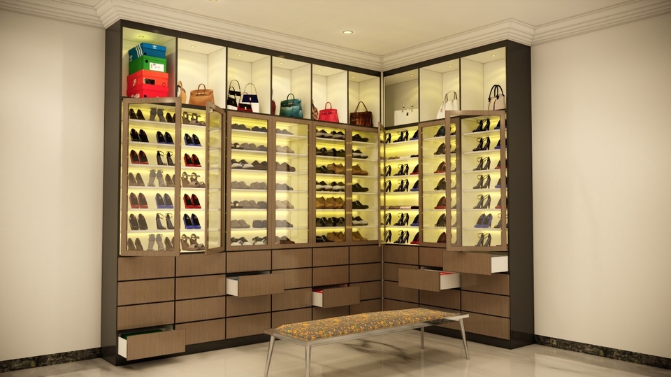 Desain Rak Sepatu T1