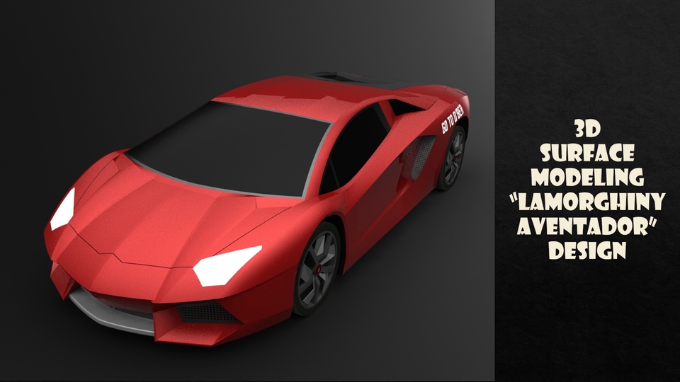 Surface Modeling Lamborghiny Aventador