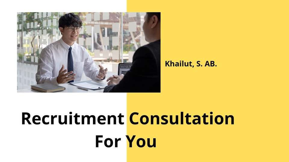 Jasa Konsultan HRD dan Human Capital untuk Perusahaan - Recruitment Consultation For You