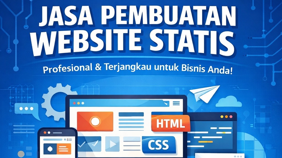 Jasa pembuatan website responsive, modern, dan profesional sesuai kebutuhan Anda. 🚀