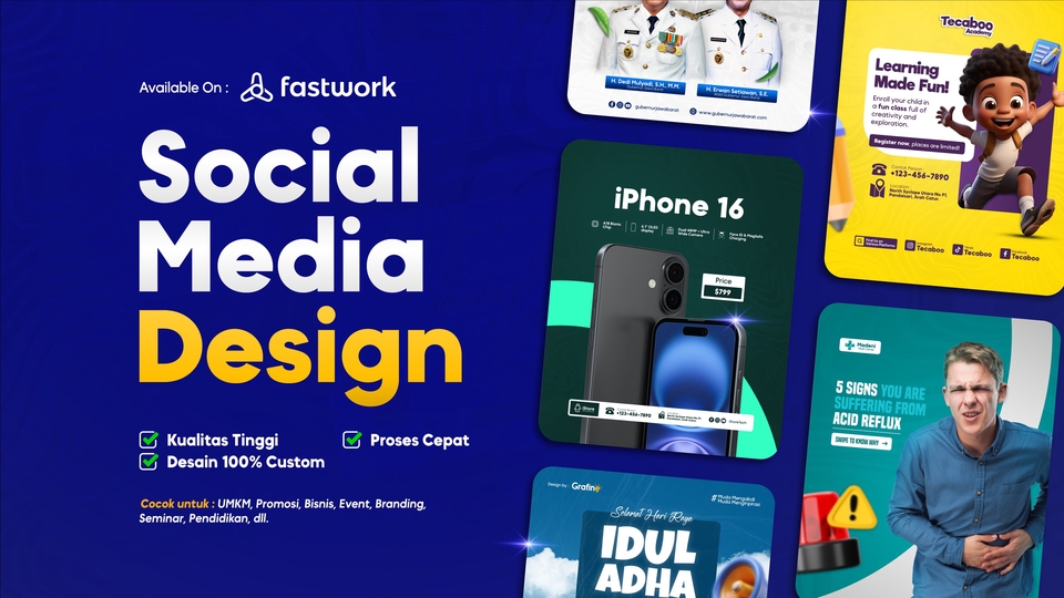 Jasa Desain Banner Online, Template Keren dan Unik - Desain Sosial Media Profesional & Menarik | Feed, Story, Ads, Banner Online Siap Upload