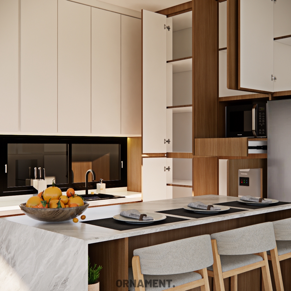 Desain Furniture - PROFESIONAL PERENCANAAN KITCHEN-SET CUSTOM & RENOVASI DAPUR BETON - 7