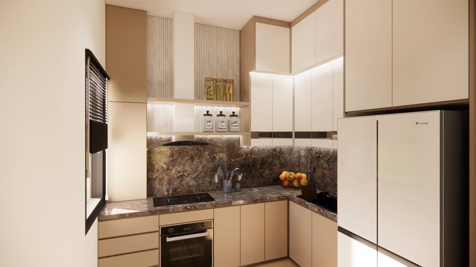 Desain Furniture - PROFESIONAL PERENCANAAN KITCHEN-SET CUSTOM & RENOVASI DAPUR BETON - 10