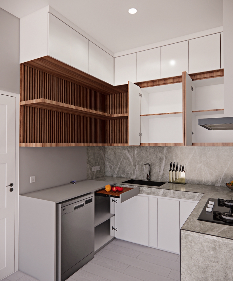 Desain Furniture - PROFESIONAL PERENCANAAN KITCHEN-SET CUSTOM & RENOVASI DAPUR BETON - 10