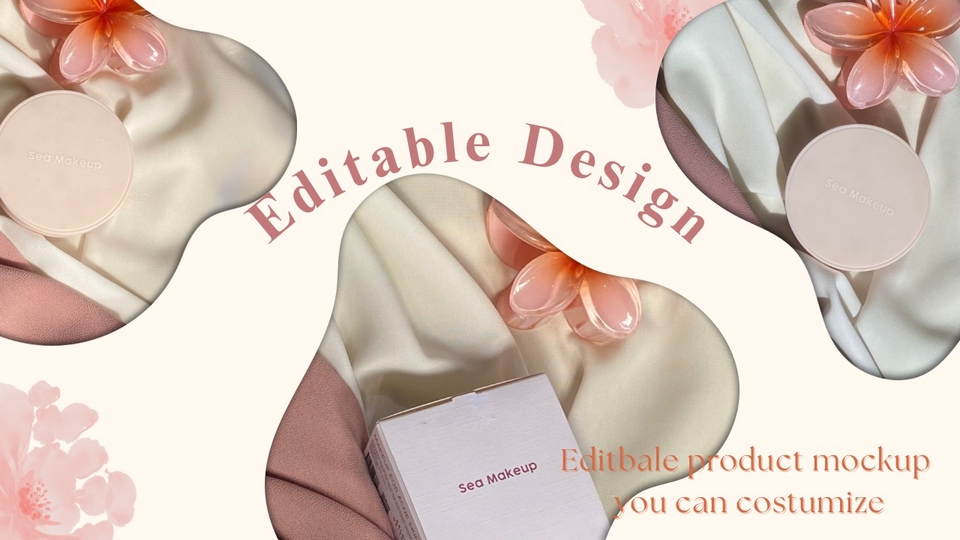 Mockup editable, mudah disesuaikan brand & warna. Bikin produk tampak profesional!