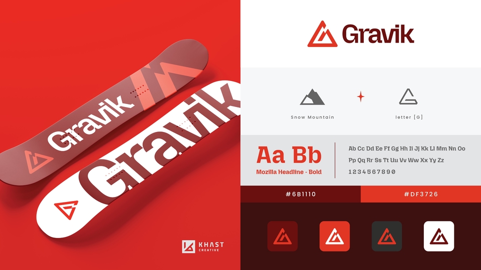 Gravik: Simbol Gunung & huruf G, tegaskan kekuatan, petualangan, dan harmoni dengan alam.