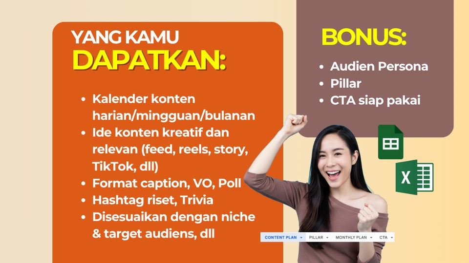 pembuatan ide konten, jasa ide konten, konten kreator profesional