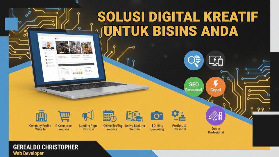 Solusi digital kreatif untuk bisnis Anda — jasa pembuatan website profesional dan responsif.