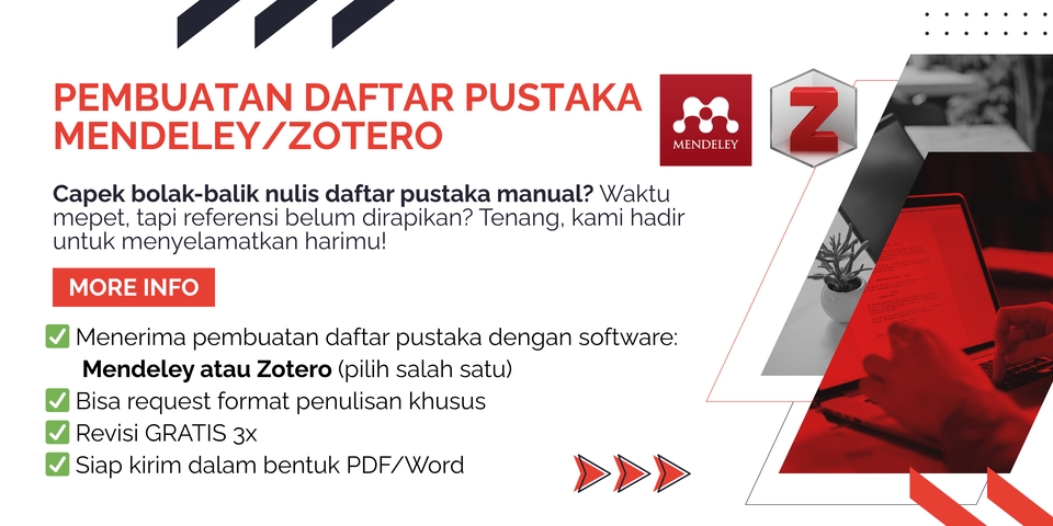 Pengetikan Umum - Jasa Pembuatan/Penyusunan Daftar Pustaka Otomatis (Mendeley dan Zotero) - 2