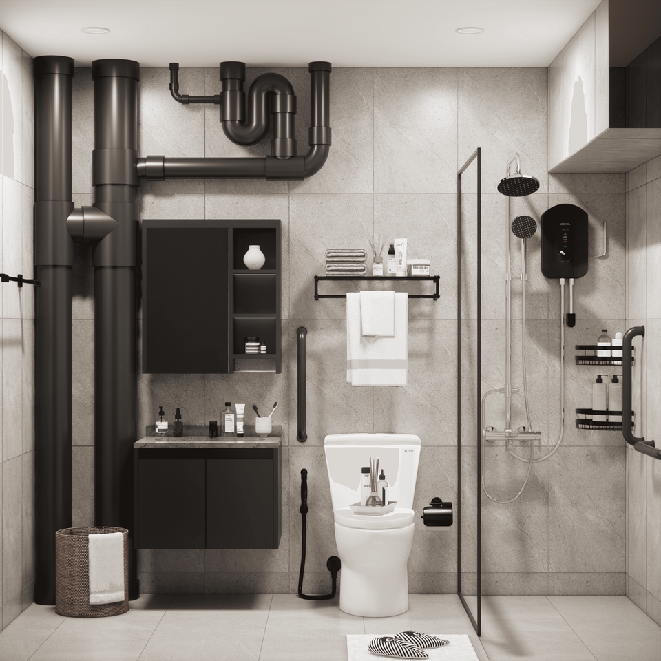 Desain 3D realistis, clean, estetik & fungsional untuk interior dan eksterior berbagai ruang