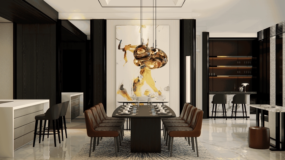 Desain 3D realistis, clean, estetik & fungsional untuk interior dan eksterior berbagai ruang