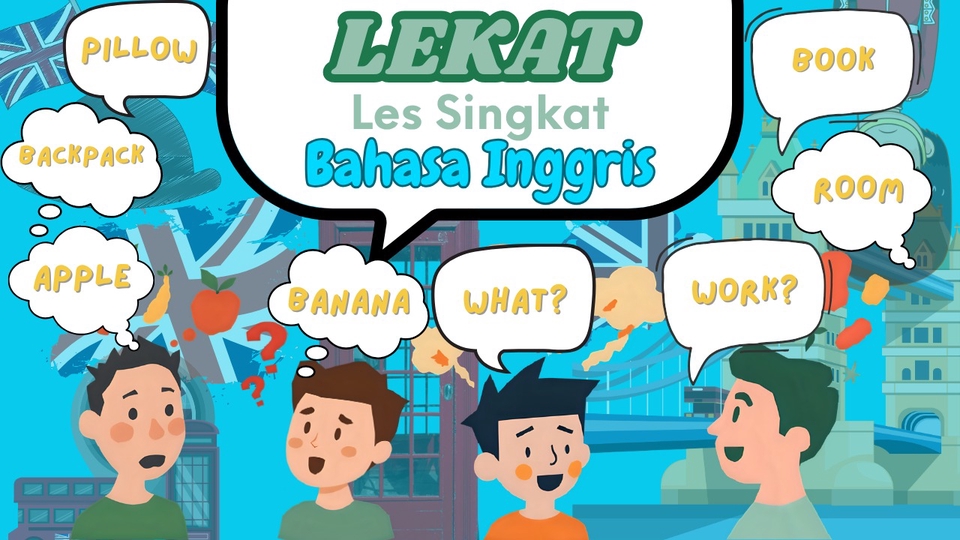 Kursus Bahasa Asing Online dengan Tutor Berpengalaman - LEKAT (Les Singkat) | Bahasa Inggris | Untuk SD-SMP-SMA