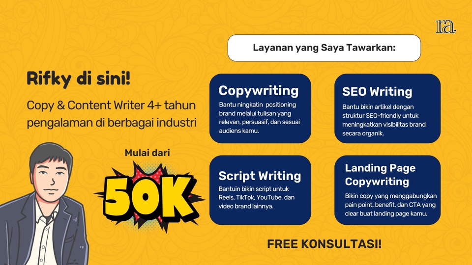 Jasa Copywriting untuk Landing Page dan Deskripsi Produk - Copywriting, Content & Script Writing Berpengalaman