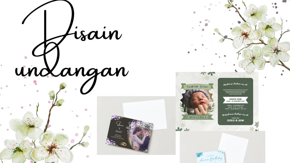 Disai Xn undangan
1.nikah
2.ulang tahun
DLL