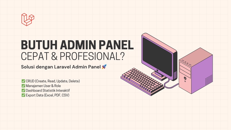 Pembuatan Admin Panel & Dashboard Profesional dengan Laravel