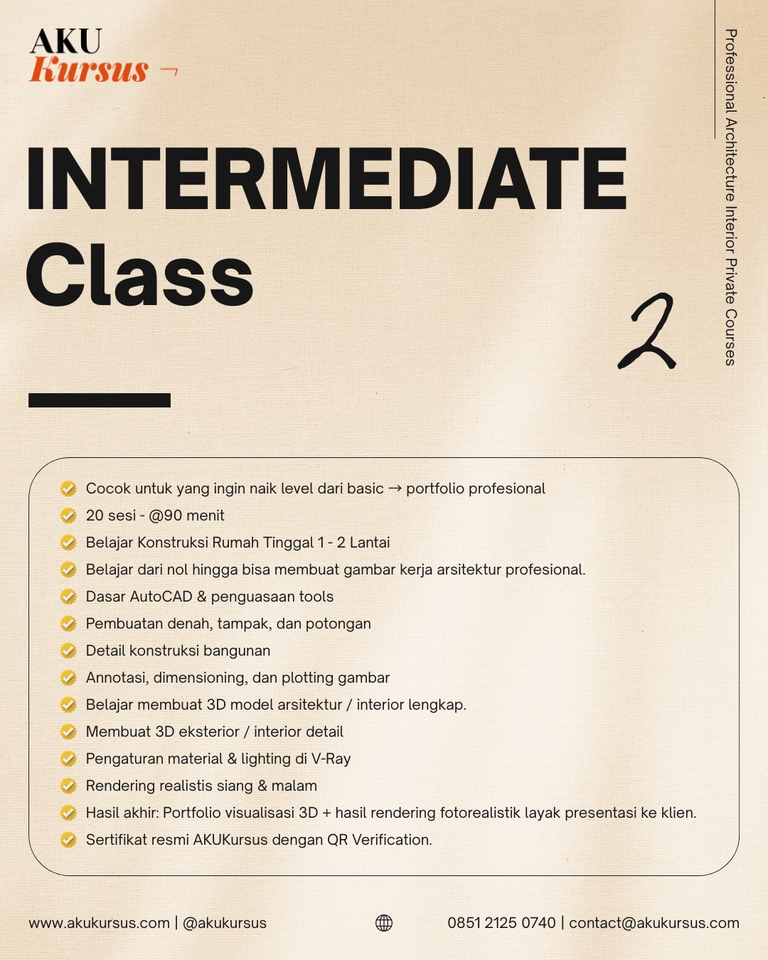Kursus Online - Program Eksklusif Kursus Design & Build: Dari Teori Bangunan hingga Branding Bisnis Profesional - 7