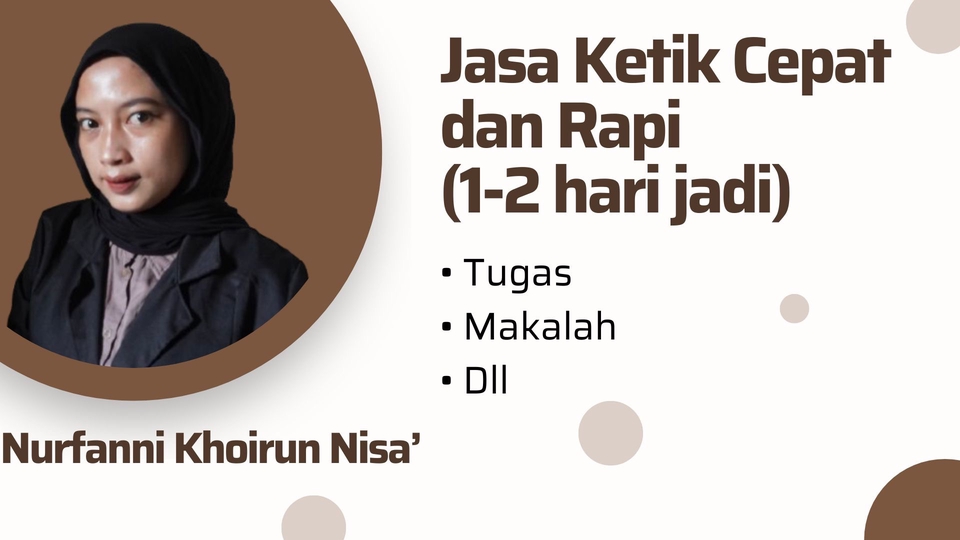 Jasa Ketik cepat dan rapi 1-2 hari langsung jadi
