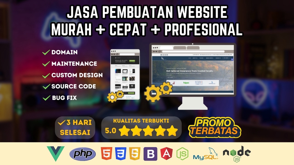 JASA PEMBUATAN WEBSITE | MURAH + CEPAT + PROFESIONAL #1