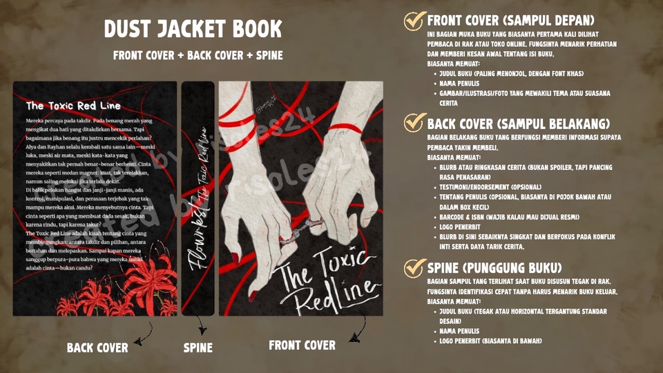 Cover book illustration : The Toxic Redline (Novel Book)