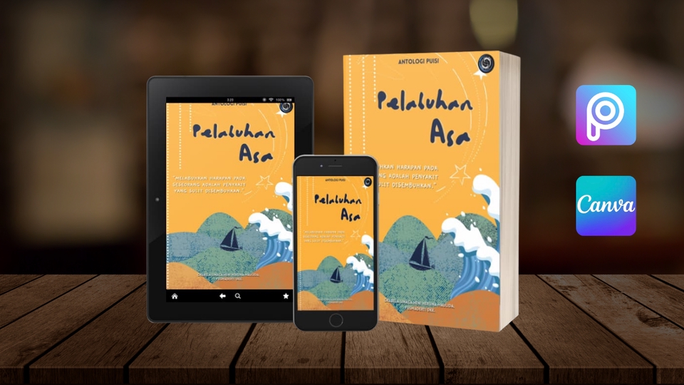 Gambar dan Ilustrasi - Cover Book Illustration : Novel, Cerpen, Puisi, Buku Antologi, Buku Cerita Anak, Album - 2