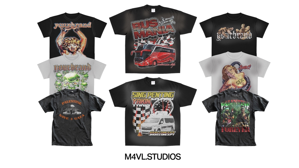 Desain Kaos & Motif - CLOTHING DESIGN / KAOS STREETWEAR DAN CUSTOM BEBAS - 2