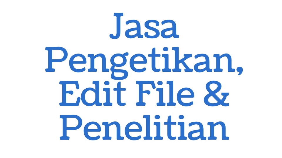 Bantu susun dokumen, edit file, dan laporan penelitian dengan rapi dan akurat.