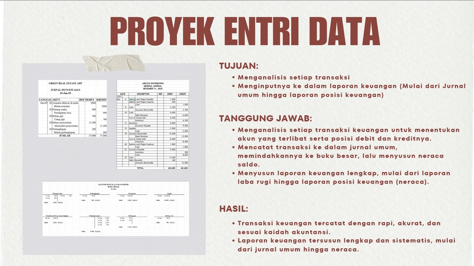 Jasa Lainnya - JASA JOKI AKUNTANSI, MULAI DARI JURNAL UMUM HINGGA LAPORAN POSISI KEUANGAN/NERACA - 2