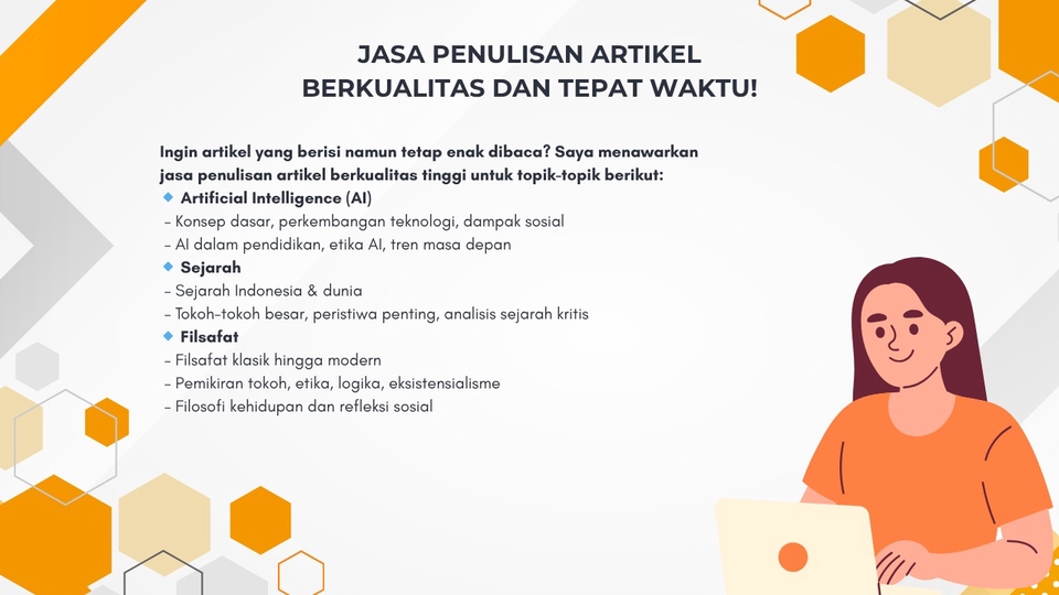 Jasa Penulis Artikel Berkualitas dan Bergaransi - Jasa Penulisan Artikel Berkualitas dan Tepat Waktu!