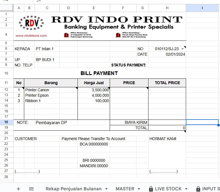 Entri Data - Jasa Excel, Spreadsheet, Dashboard, Google Sheets, Otomatisasi, Macro/Apps Script, dan Google Form - 7