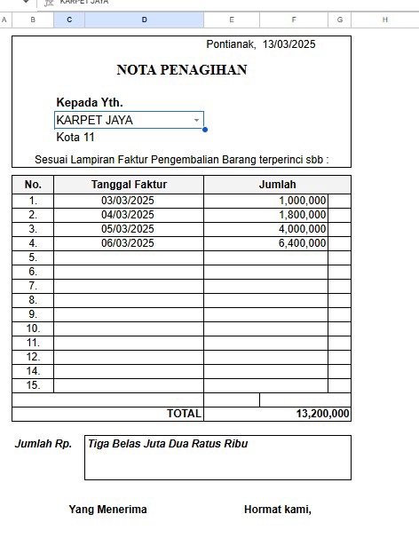 Entri Data - Jasa Excel, Spreadsheet, Dashboard, Google Sheets, Otomatisasi, Macro/Apps Script, dan Google Form - 8