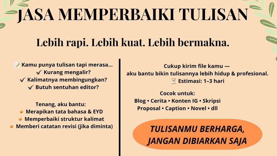 Memperbaiki tulisan atau proofreading