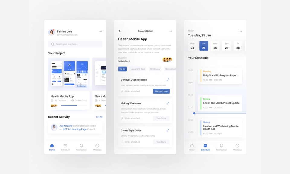UI & UX Design - UI/UX Mobile App untuk Startup & MVP (Clean, Modern & Professional) - 3