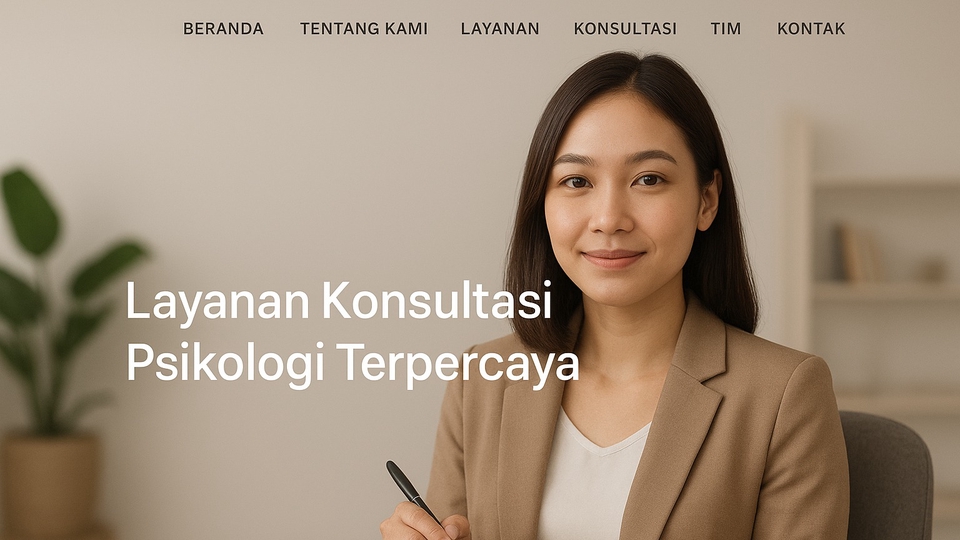 Website Booking Psikolog Dokter Spa Salon Yoga Playground plus AI