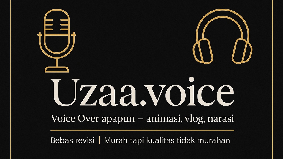 Voice over murah, bebas revisi. Suara hangat, ekspresif, dan profesional.