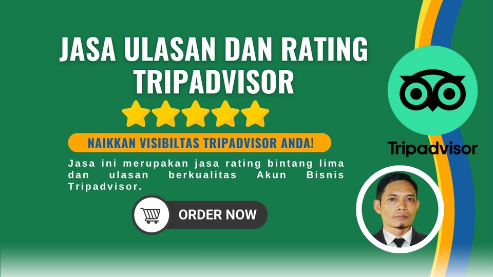 Boost Peringkat TripAdvisor Anda dengan Review 5 Bintang dari Pengguna Real!