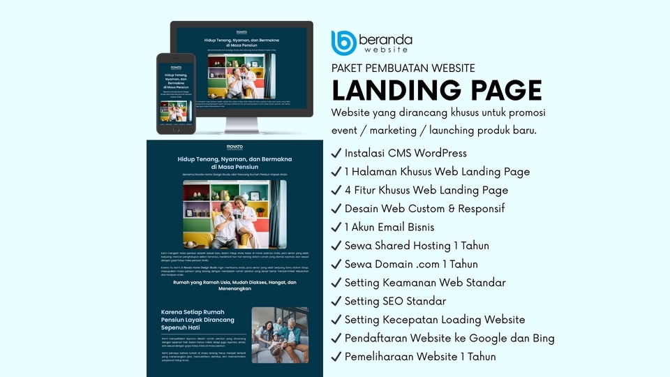 Jasa Lainnya di Web dan Pemrograman - Paket Website Didesain Khusus untuk Landing Page