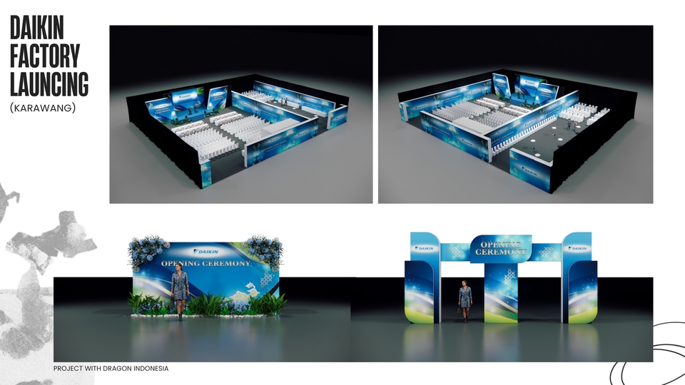 3d design booth & ambience (event)