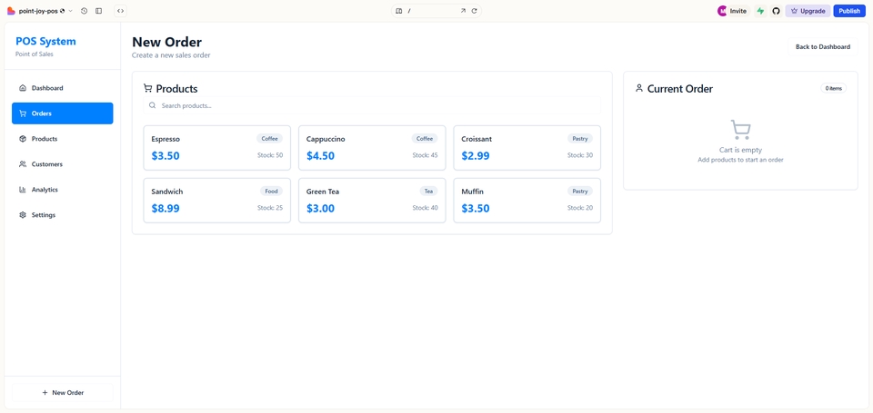 Web Development - Upload Produk POS Point-Joy: Café, Pastry, Minuman — Siap Jual! - 5