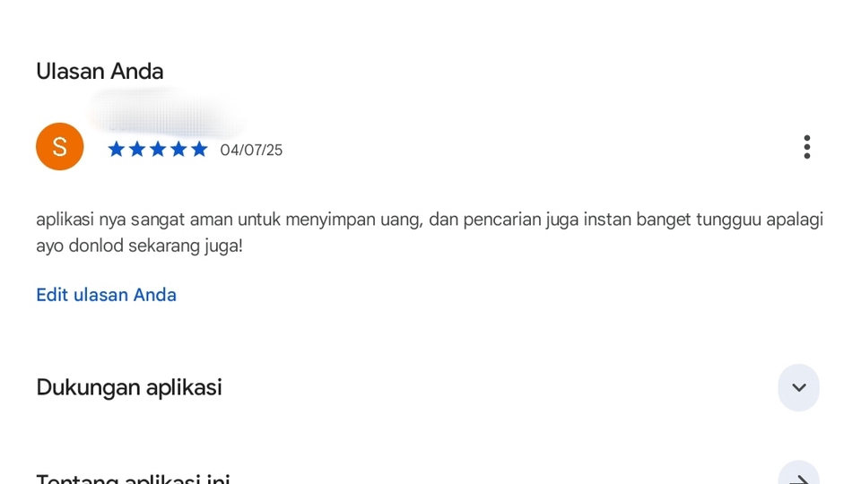 Memberi Review - Jasa review/rating semua aplikasi google play store  - 3