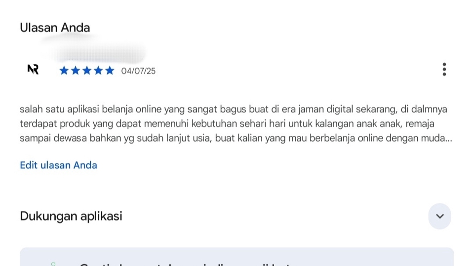 Memberi Review - Jasa review/rating semua aplikasi google play store  - 4