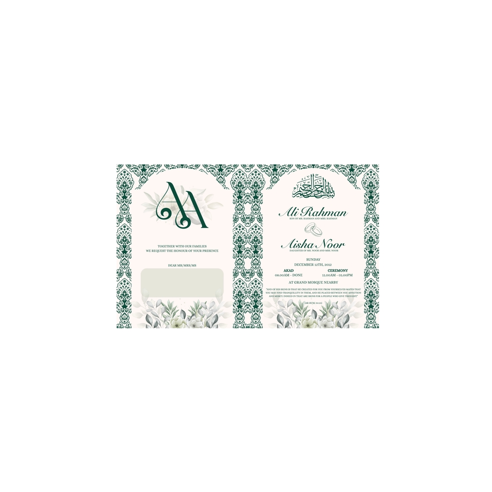 Digital Printing - Undangan Pernikahan Gaya Minimalis Modern - 5