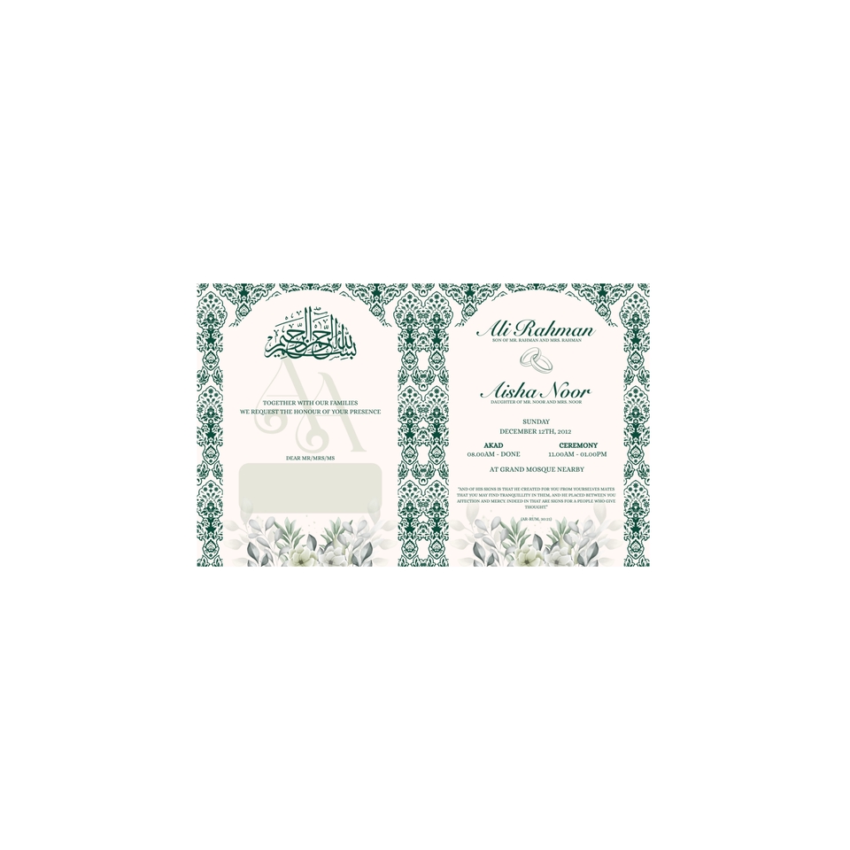 Digital Printing - Undangan Pernikahan Gaya Minimalis Modern - 4