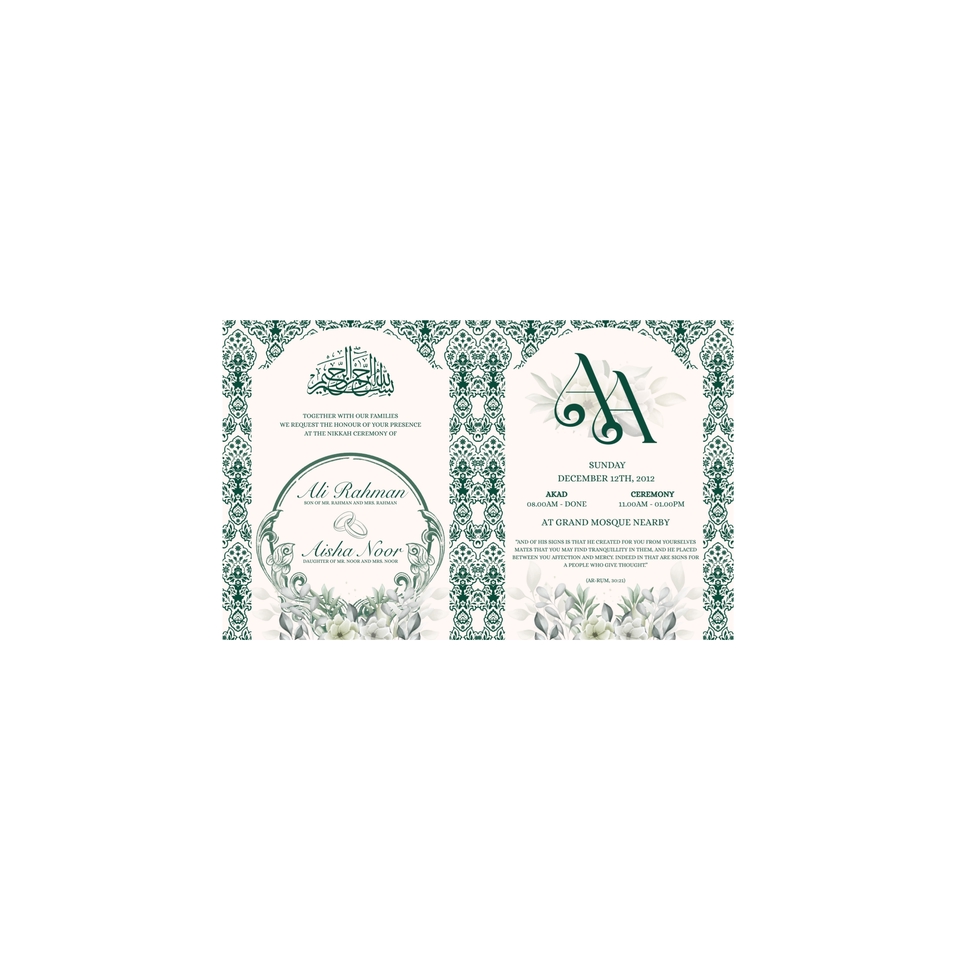 Digital Printing - Undangan Pernikahan Gaya Minimalis Modern - 3
