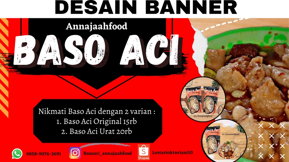 Desain banner untuk di cetak atau online