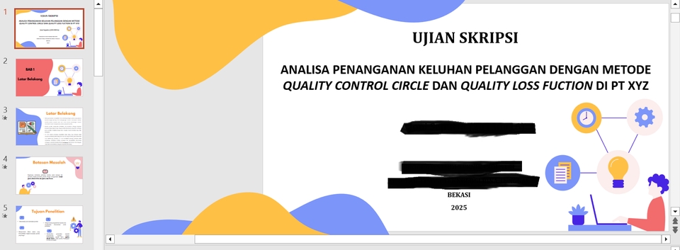 Contoh salah satu hasil ppt skripsi