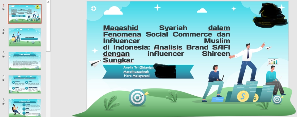 Contoh salah satu hasil ppt