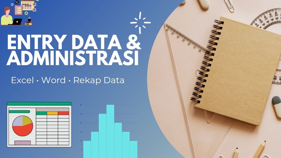 Jasa entry data dan administrasi menggunakan Excel, Google Spreadsheet, dan Word