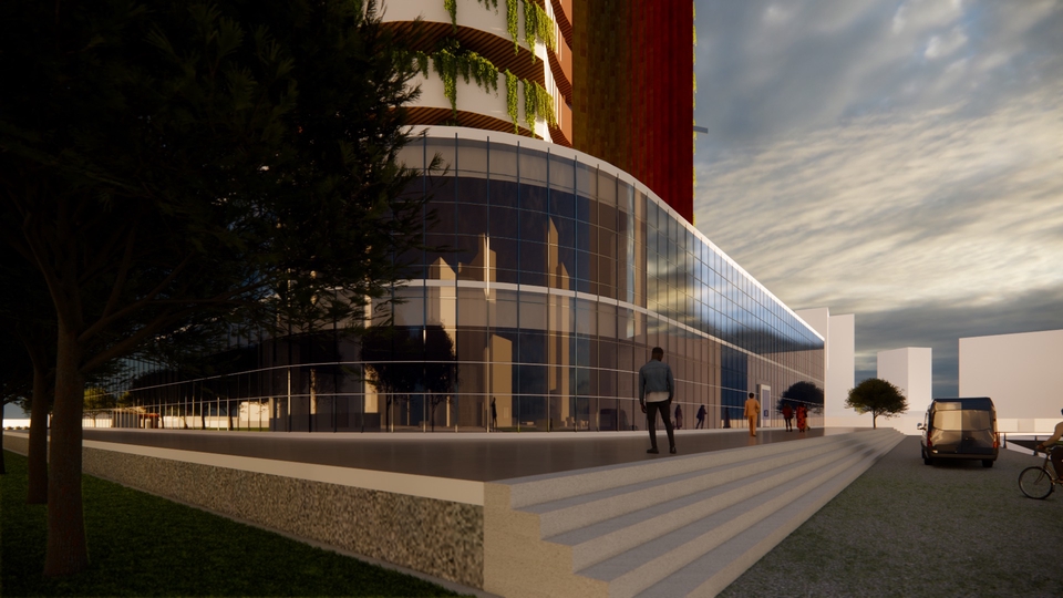 Jasa Desain 3D Rumah dan Produk dengan Visual Realistis - rendering high rise building