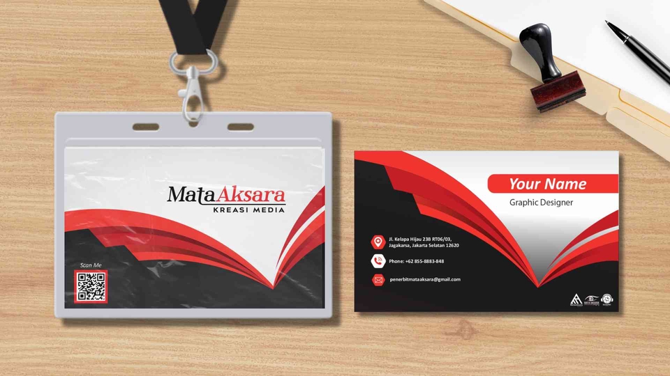 Desain ID Card - DESAIN KARTU NAMA (ID CARD) FORMAL / NON FORMAL - 4