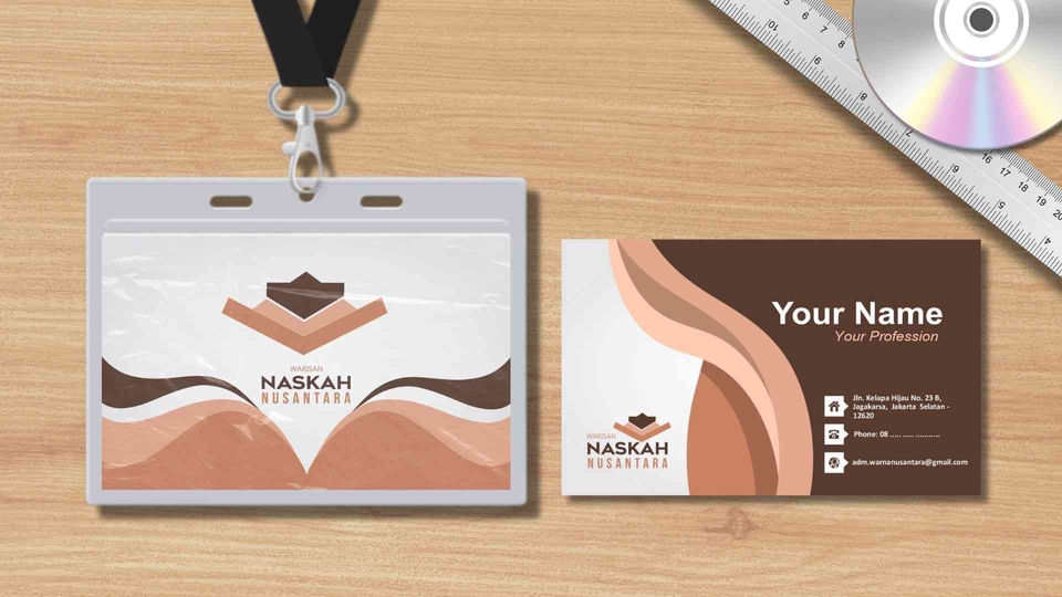Desain ID Card - DESAIN KARTU NAMA (ID CARD) FORMAL / NON FORMAL - 3